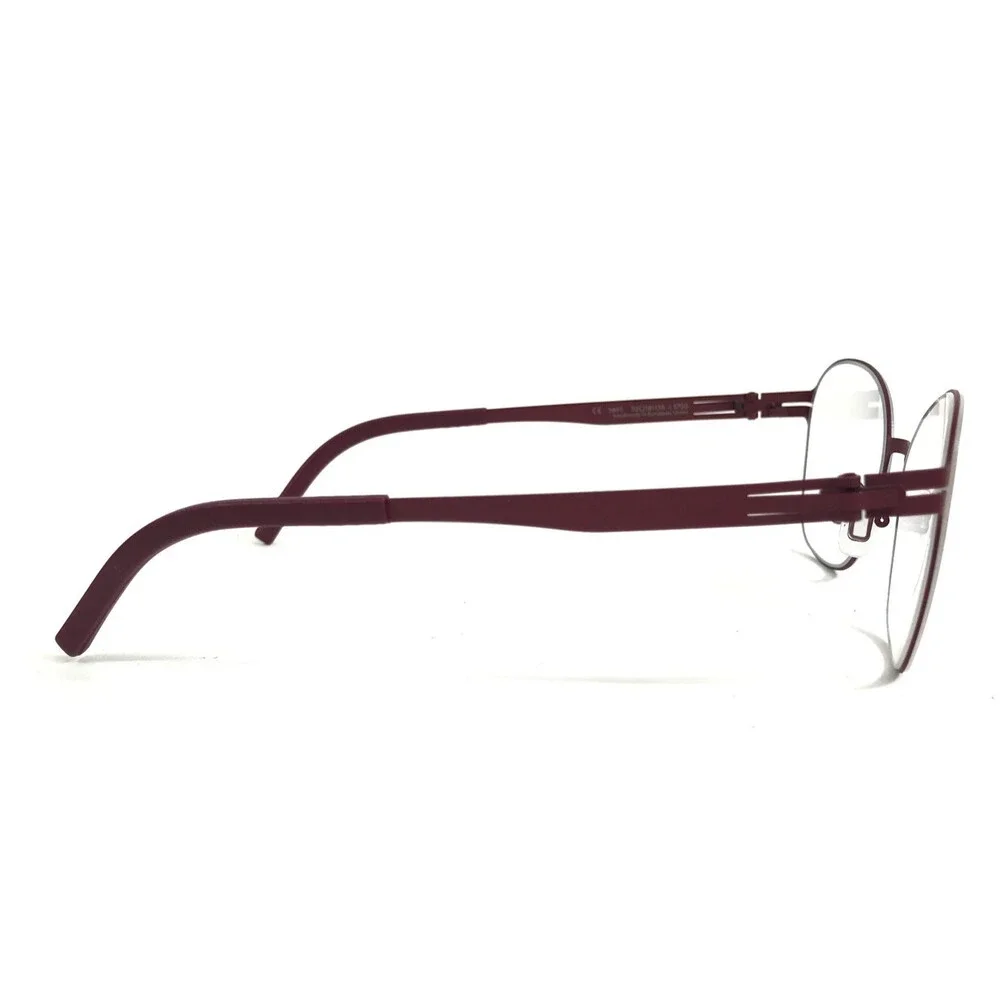 Ovvo Optics Eyeglasses Frames 3891 c5700 Burgundy Butterfly Wire Rim 52-18-135